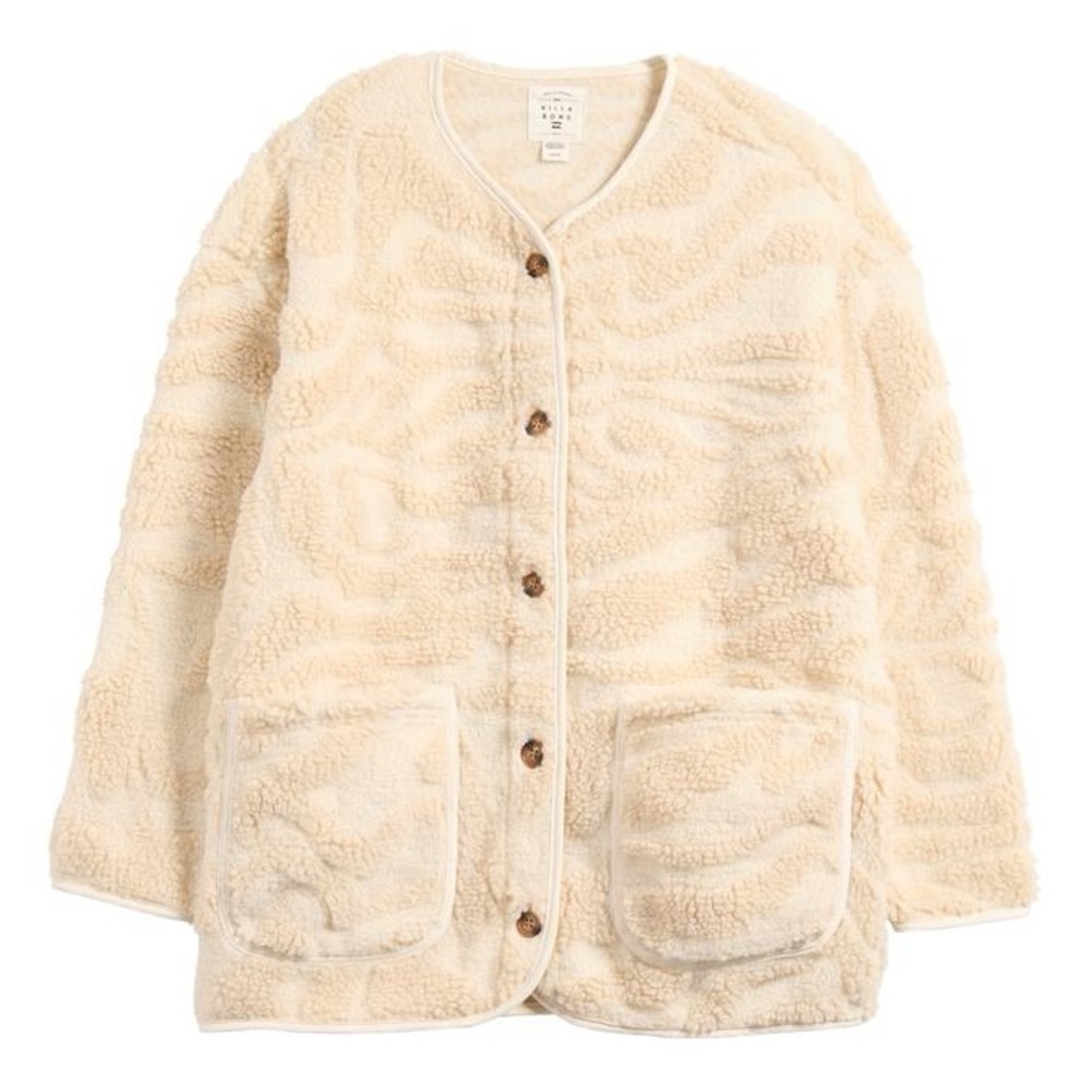 Billabong Women's Beige Fireside Cozy Jacket - Picture 5 of 8